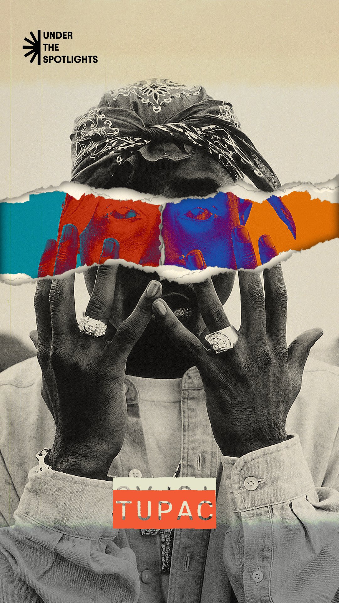 Affiche Tupac, Under The Spotlights